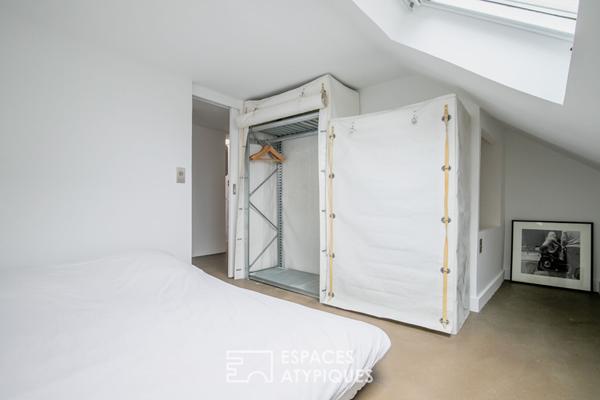 Duplex en dernier étage avec terrasse repensé par architecte