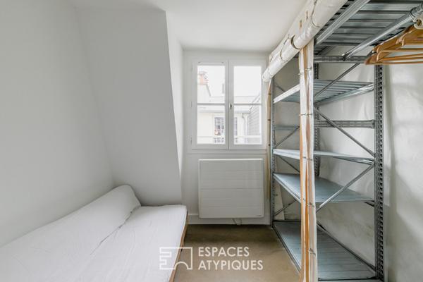 Duplex en dernier étage avec terrasse repensé par architecte
