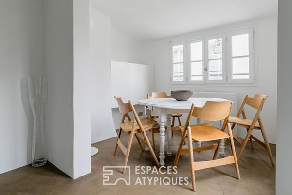 Duplex en dernier étage avec terrasse repensé par architecte