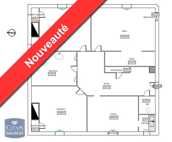 Appartement à vendre 3 pièces 80m²