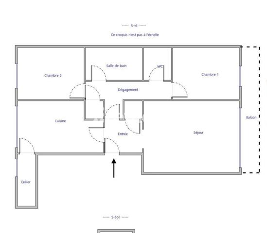 Appartement 3 pièces - 67 m²