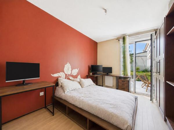 3 pièces avec jardin privé