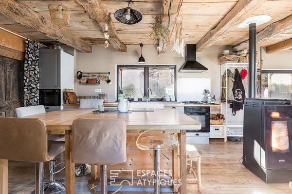 Ensemble immobilier de charme avec gîtes en pleine campagne tarnaise