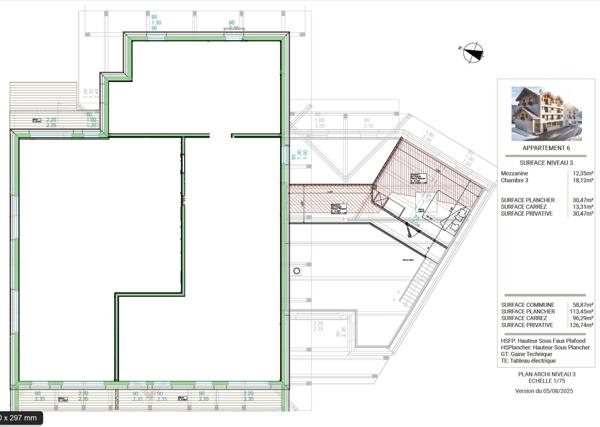 ''LES BUREAUX ET LOGEMENTS DE FERDINAND'' BRIANCON CENTRE VILLE APPARTEMENT DUPLEX T4