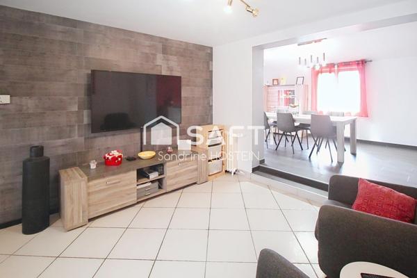 Maison jumelée 85m2 avec grand garage et jardin