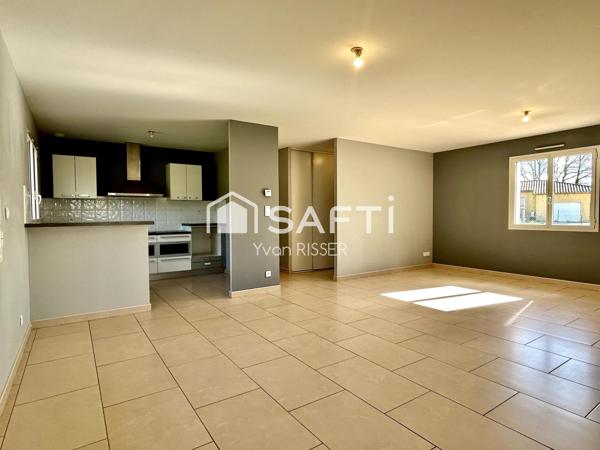 Maison de plain pied 4 chambres 105 m2