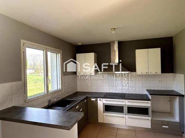 Maison de plain pied 4 chambres 105 m2