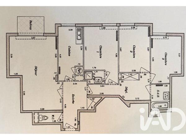 Appartement à vendre 4 pièces 87 m² La Garenne-Colombes