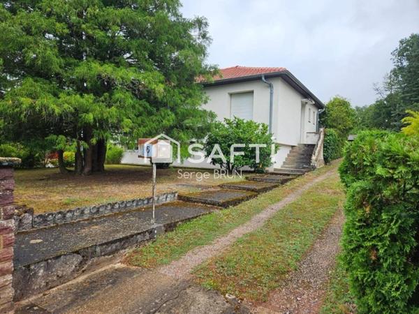 Pavillon  plain pied de 90 m² sur 11 ares de terrain