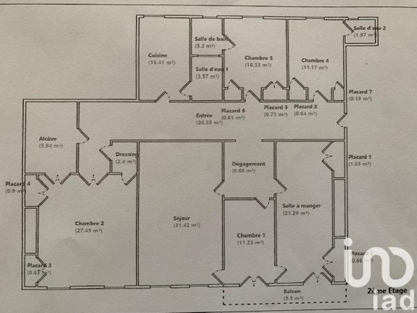 Appartement à vendre 6 pièces 192 m² Lyon 2