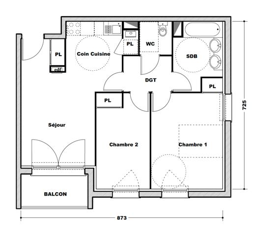 À vendre – Appartement 3 pièces de 55 m² à Rambouillet