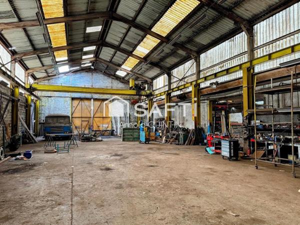 Hangar et terrain de 2,38 hectares