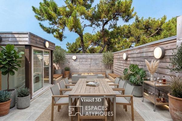 Villa d’architecte avec vue mer et roof-top à La Baule – Quartier Grands Hotêls