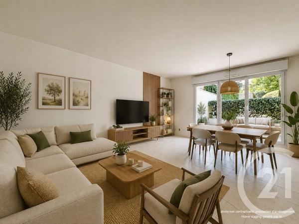 Appartement F3 à vendre  3 pièces - 69,71 m 2   NANTES  - 44