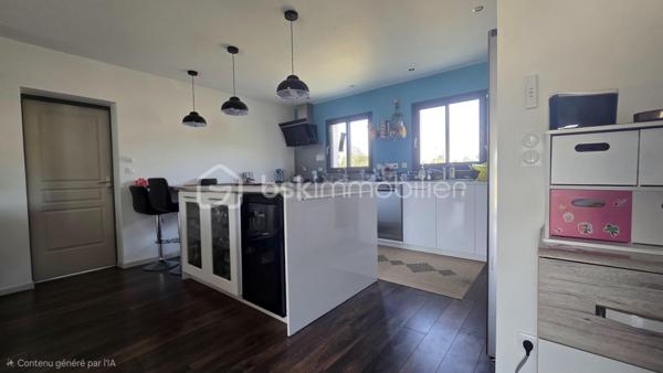 Venez vite découvrir ce magnifique bien située, dans un lieu dit, proche de BRUX 86, environnement calme, proche de la national 10 et à cinq minutes de couhé et commerces

Ce magnifique bien immobilier est composé:

REZ-DE-CHAUSSÉE :
- Entrée spacieuse, avec de nombreux rangement et dressing 
- Salon/séjour/ salle à manger de 57 m²
- Cuisine de 12 m², aménagée, fonctionnelle, ouverte  sur le salon, et équipée, avec îlot central, rangement, plaque, hotte, frigo américain, cave à vin.
- Deux chambres de 10 m² chacune avec placard.
- Salle d'eau
-Un wc séparé
- Un bureau
- Une suite parentale, grand dressing, salle d'eau et toilette, accès à la terrasse.
- Un grand garage avec buanderie, cellier et espace de rangement dans les combles au dessus du garage.

EXTÉRIEUR:
- Ce superbe bien immobilier est implanté sur une parcelle de terrain de 19056 m² environ, arborés et clôturé en partie.
- Une parcelle peut être exploitée en fermage ou à votre convenance.
- Terrasse exposée sud

PARTIES TECHNIQUES:
- Chauffage: pompe à chaleur, pas de clim
- Passage vide sanitaire
- Construite en 2019
- Fosse septique conforme
Une visite?