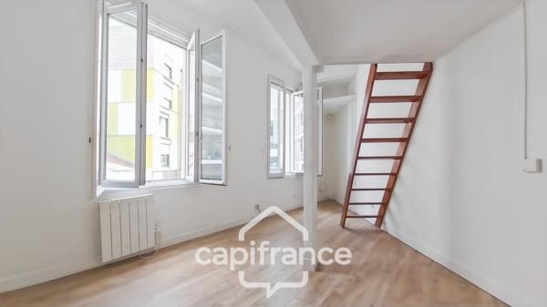 Montreuil-A vendre maison loft sur 2 niveaux + espace mezzanine-28m2 habitables-38 m2 au sol-Proche Mairie- Cave