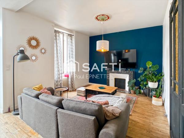 Maison de caractère 5 chambres 200m2 avec garage et jardin