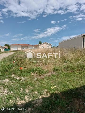 Venez visiter ce terrain viabilisé de 510 mètre carré tout prêt à construire dans un lotissement récent et arboré proche des communes attractives de Crottet et Pont de Veyle.