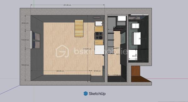 Appartement de 26,50 m²