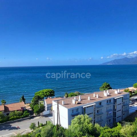 Vue mer panoramique sur le golfe de Saint-Florent – Appartement T3 avec loggia, cave et parking