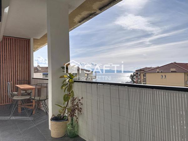 F3 au calme dernier étage vue mer