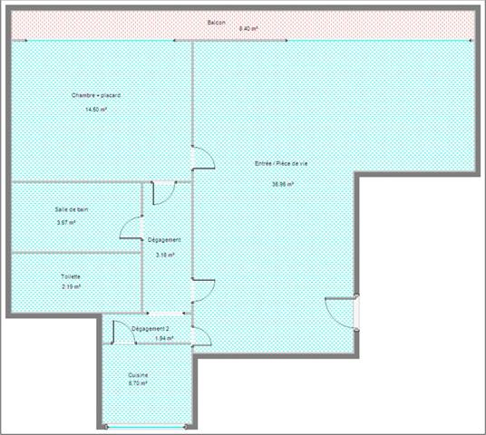Appartement Boulogne Billancourt 2 pièce(s) 68.11 m2