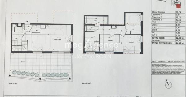 Appartement à BORDEAUX, 33800 - 4 pièces 93m²