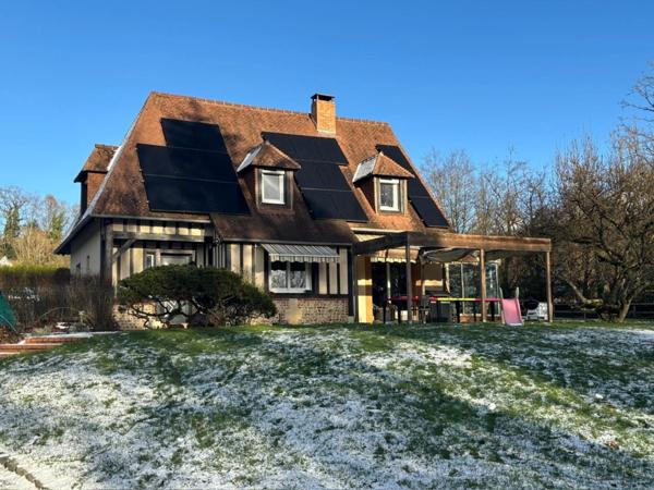 Belle Maison lumineuse de 138 M2 en bon état pas de travaux à prévoir sur un terrain de 6200 M2 à 12mn de pont L'Evêque