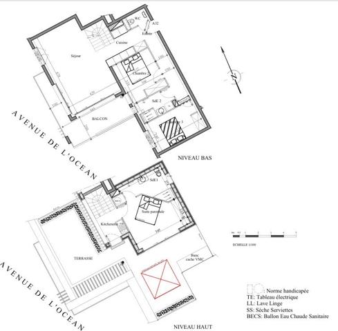 Appartement neuf toit terrasse sur la Palmyre