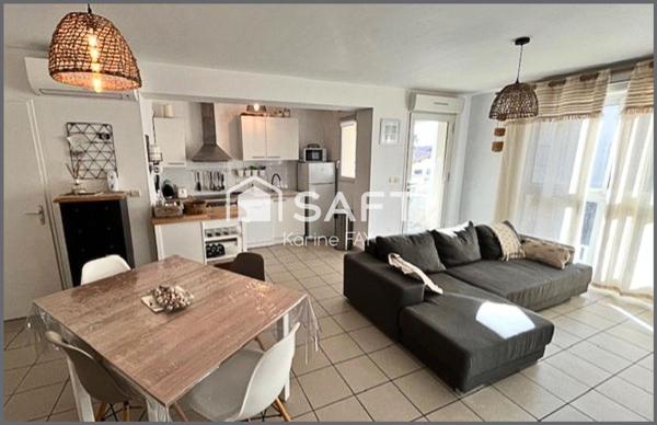 Superbe T3 avec terrasse - 2 chambres à Canet Plage Centre