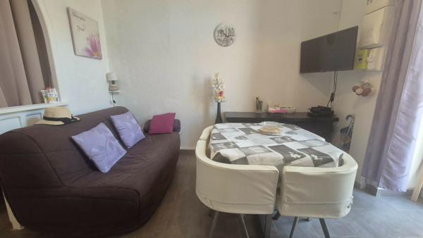 Studio alcôve 21 m² avec terrasse et garage 9 m² en plein centre de Balaruc-les-Bains