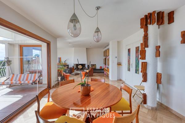 Villa d’architecte vintage vue rade panoramique