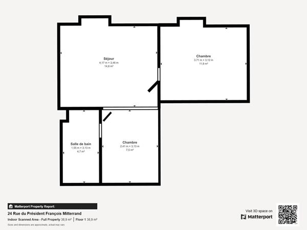 Appartement LONGJUMEAU 2 pièces 33.05 m²