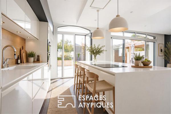 Maison de charme rénovée avec piscine chauffée à 100 mètres de l’océan