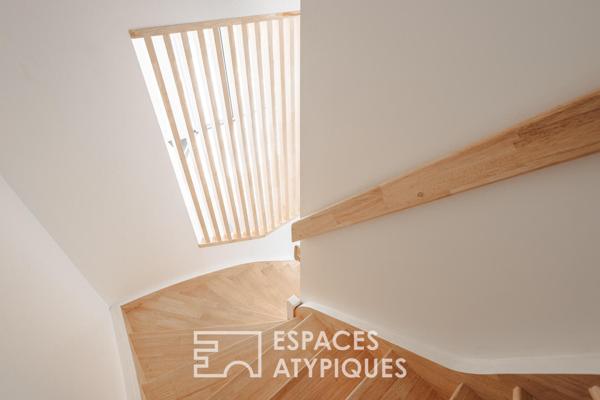 Maison de charme rénovée avec piscine chauffée à 100 mètres de l’océan