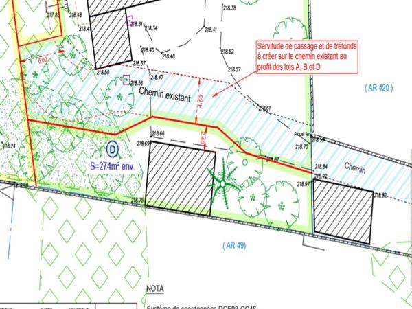 Terrain Feyzin 274 m2