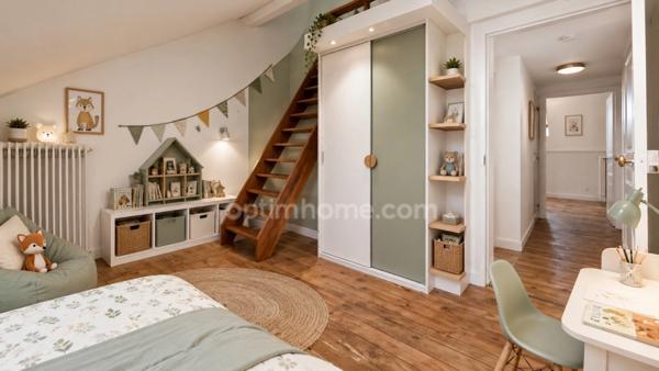 T3 duplex – Bureau + mezzanine – Immeuble 1903 – Chamalières – DPE E / GES E