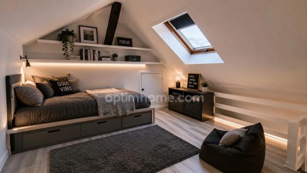 T3 duplex – Bureau + mezzanine – Immeuble 1903 – Chamalières – DPE E / GES E