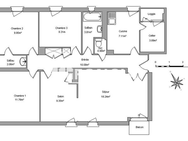 Location Appartement 4 pièces 85.54 m² - RUE ADJUDANT CHEF CHAMPION Salon De Provence 13300
