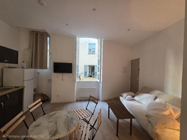Studio meublé rénové de 21.54m² Centre historique de Grasse