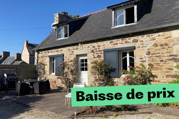 Maison en pierres commerces à pieds I Trévou-Tréguignec I 4 chambres I Visite virtuelle sur demande