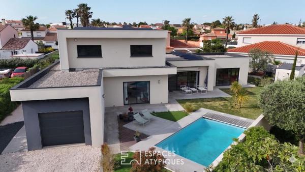 Maison contemporaine secteur Mas Vermeil / Cabestany en autoconsommation électrique