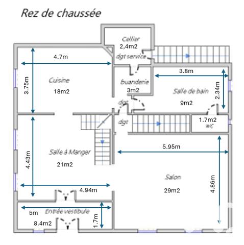 Maison à vendre 6 pièces 170 m² Jouy-en-Josas
