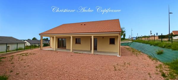 Paray le Monial, Villa de plain pied de 116 m² avec 3 chambres sur parcelle de terrain de 731 m²