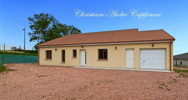 Paray le Monial, Villa de plain pied de 116 m² avec 3 chambres sur parcelle de terrain de 731 m²