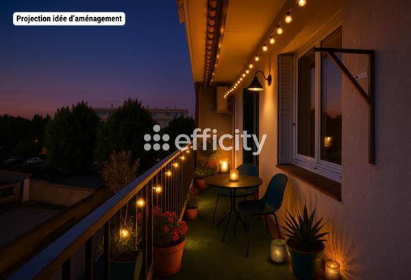 Appartement 3 pièces - 51 m² Exclusivité efficity