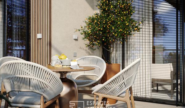 Appartement atypique avec terrasse et commerces à pied