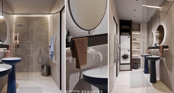 Appartement atypique avec terrasse et commerces à pied