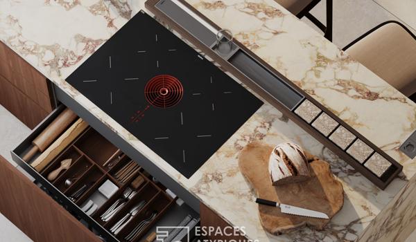 Appartement atypique avec terrasse et commerces à pied