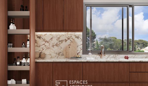 Appartement atypique avec terrasse et commerces à pied